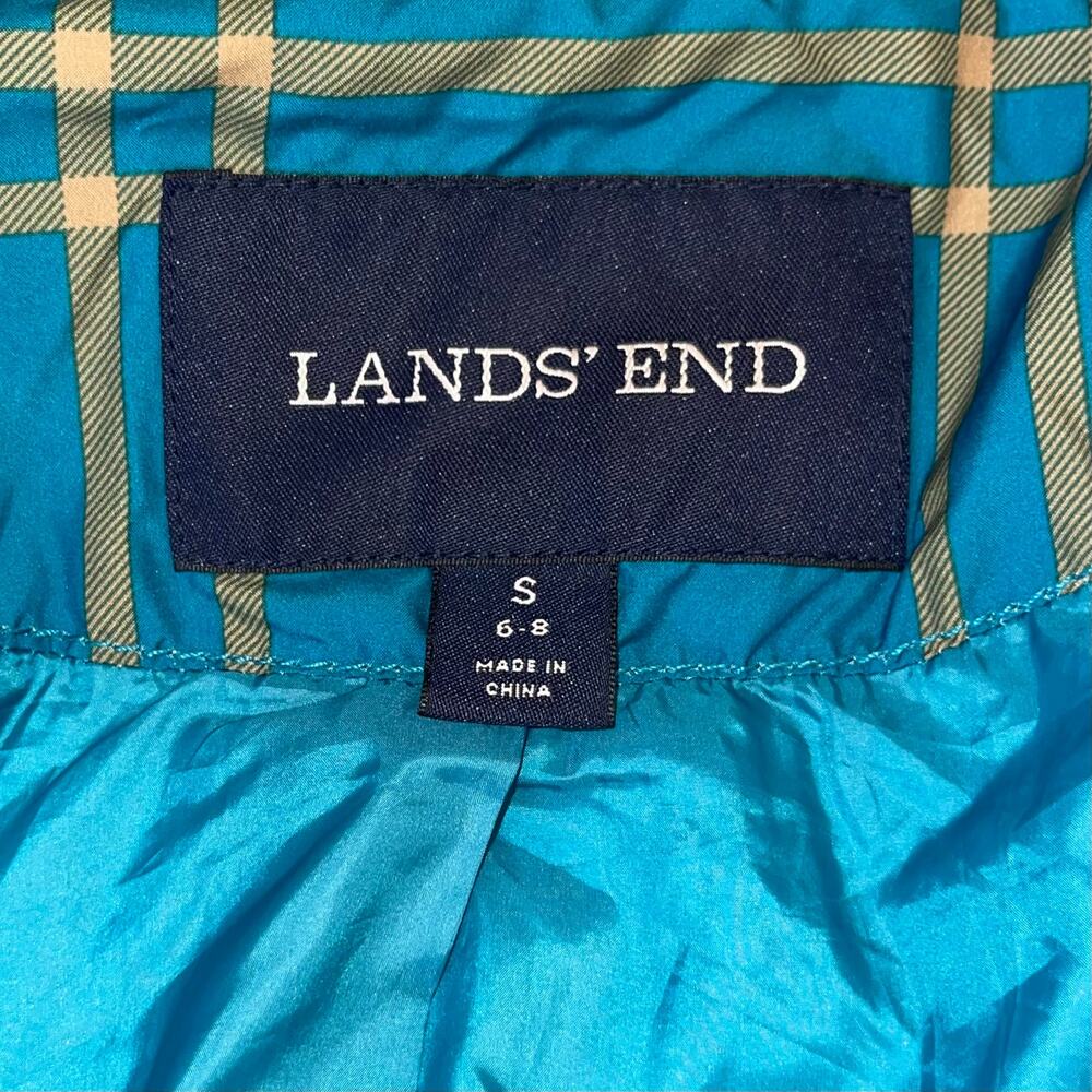 Lands' End Quilted Jacket Plaid - Picture 9 of 11